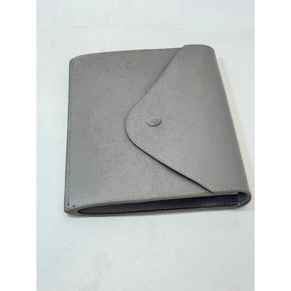 David Yurman Leather Envelope Pouch Clutch Taupe Wallet Mini Snap Closure - Picture 3 of 9